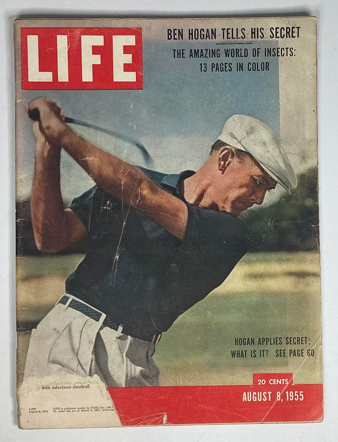 VTG Life Magazine August 8 1955 Vol 39 #6 Ben Hogan and New Satellite for Earth