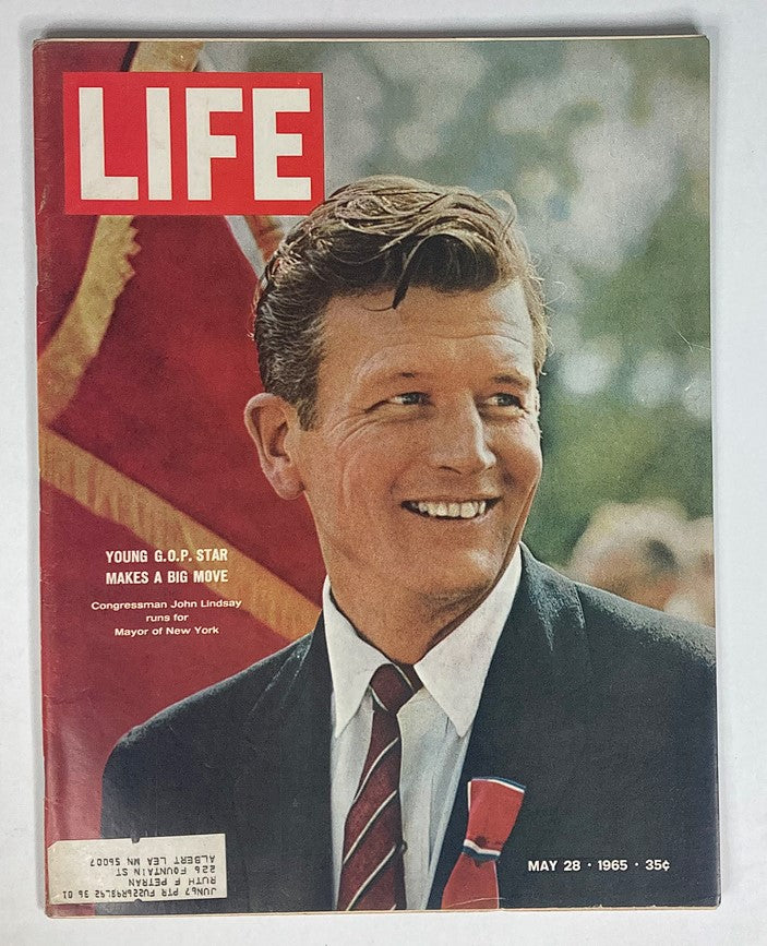 RES* VTG Life Magazine May 28 1965 Congressman John Lindsay Runs for Mayor