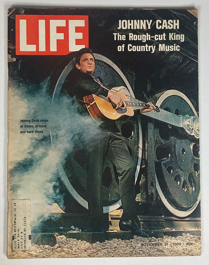 VTG Life Magazine November 21 1969 Vol 67 #21 Johnny Cash The Rough-Cut King