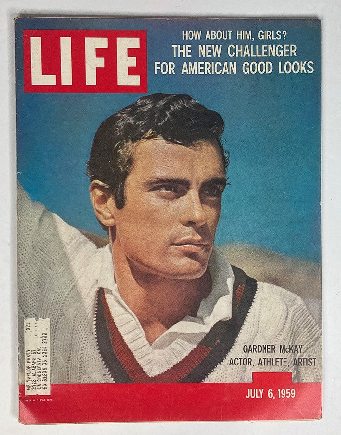 RES* VTG Life Magazine July 6 1959 Gardner McKay For American Good Looks