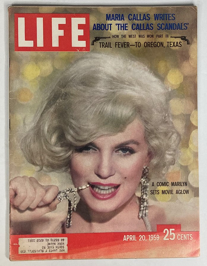 RES* VTG Life Magazine April 20 1959 Marilyn Monroe in Some Like It Hot