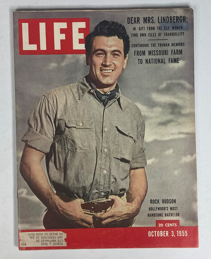 RES* VTG Life Magazine October 3 1955 Rock Hudson Most Handsome Bachelor