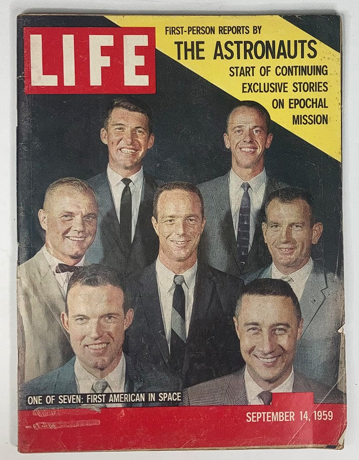 RES* VTG Life Magazine September 14 1959 The Astronauts First in Space