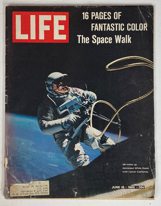 RES* VTG Life Magazine June 18 1965 The Space Walk over Lower California