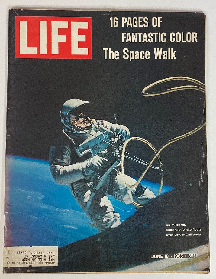 VTG Life Magazine June 18 1965 Vol 58 #24 120 The Space Walk Photo by McDivitt