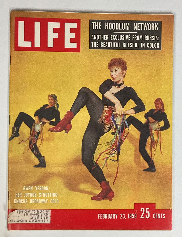 VTG Life Magazine February 23 1959 Vol 46 #8 Gwen Verdon Knocks Broadway Cold