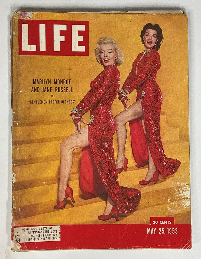 RES* VTG Life Magazine May 25 1953 Marilyn Monroe and Jane Russell Cover