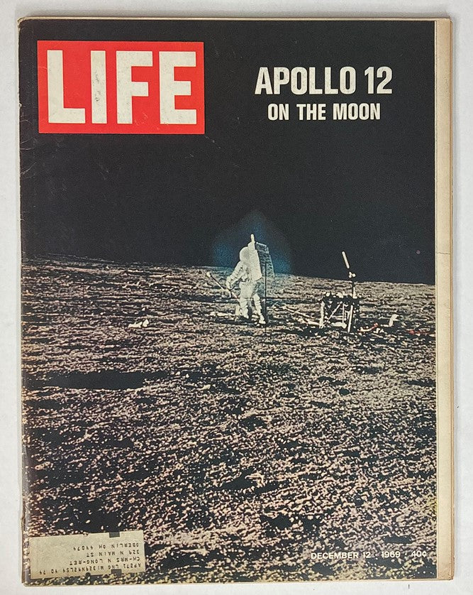 RES* VTG Life Magazine December 12 1969 Photo of Apollo 12 On The Moon