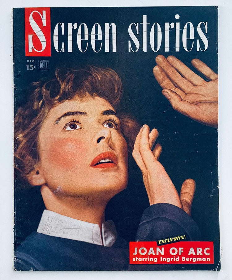 VTG Screen Stories Magazine December 1948 Vol 40 #1 Ingrid Bergman No Label