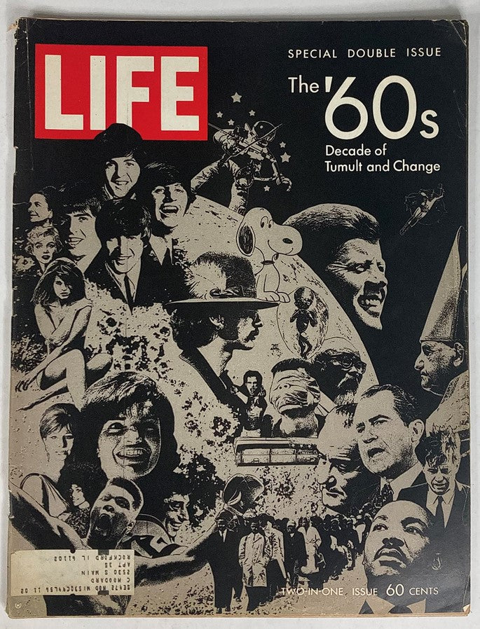 RES* VTG Life Magazine December 26 1969 The Decades 60's Tumult & Change