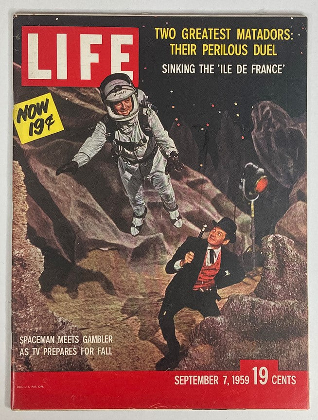 RES* Life Magazine September 7 1959 Vol 47 #10 Spaceman Meets Gambler