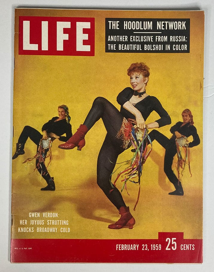 RES* Life Magazine February 23 1959 Vol 46 #8 Gwen Verdon on Broadway No Label