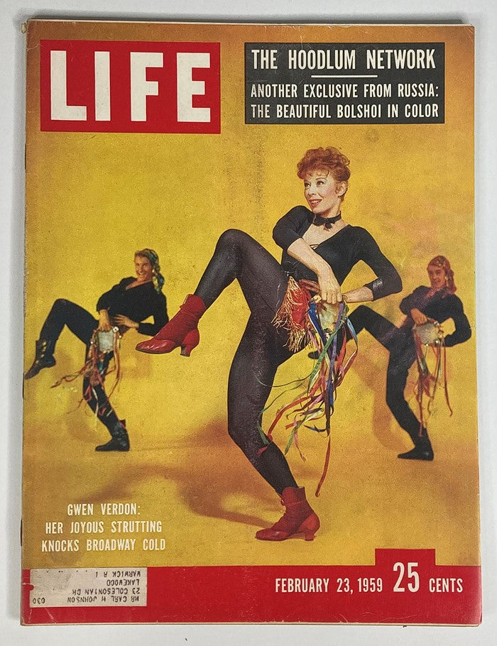 VTG Life Magazine February 23 1959 Vol 46 #8 Gwen Verdon & The Hoodlum Network