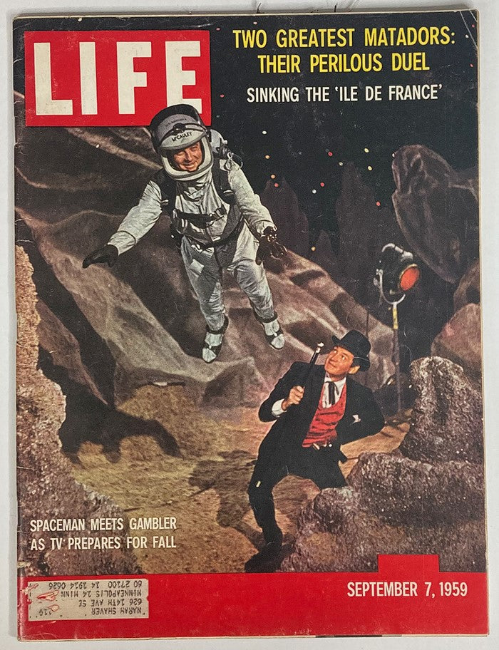 VTG Life Magazine September 7 1959 Vol 47 #10 Bill Lundigan & Gene Barry