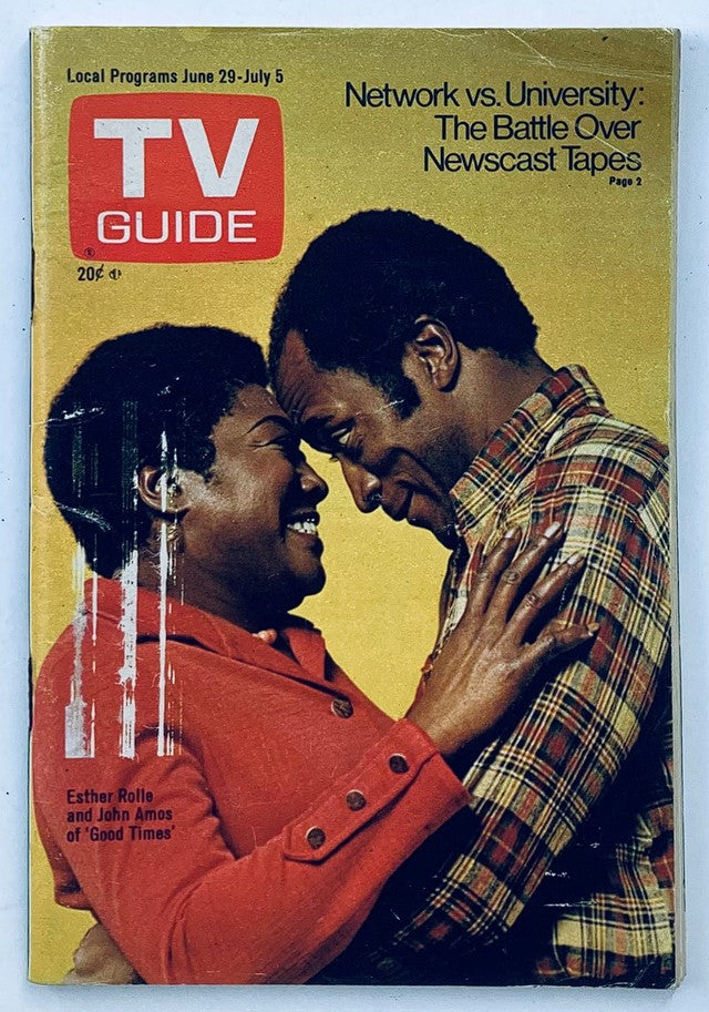 TV Guide Magazine June 29 1974 Esther Rolle, John Amos New Hampshire Ed.