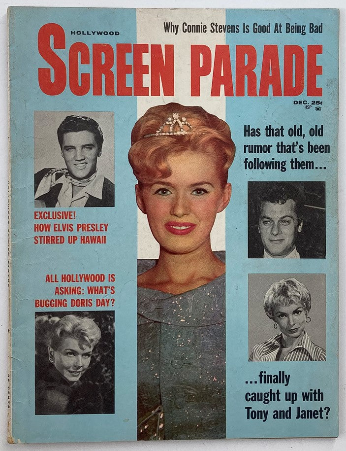 VTG Hollywood Screen Parade Magazine December 1961 Elvis Presley No Label