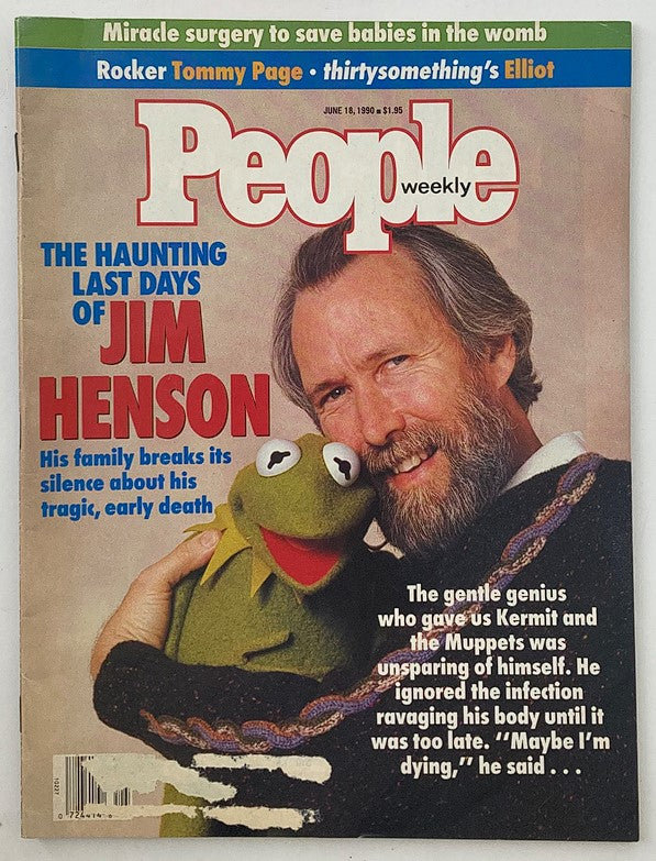 VTG People Weekly Magazine June 18 1990 Jim Henson The Haunting Last Days