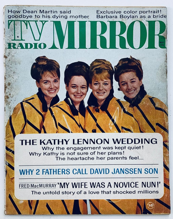 VTG TV Radio Mirror Magazine May 1967 The Lennon Sisters No Label