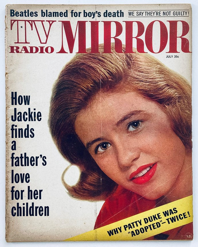 VTG TV Radio Mirror Magazine July 1964 Patty Duke Adopted Twice No Label