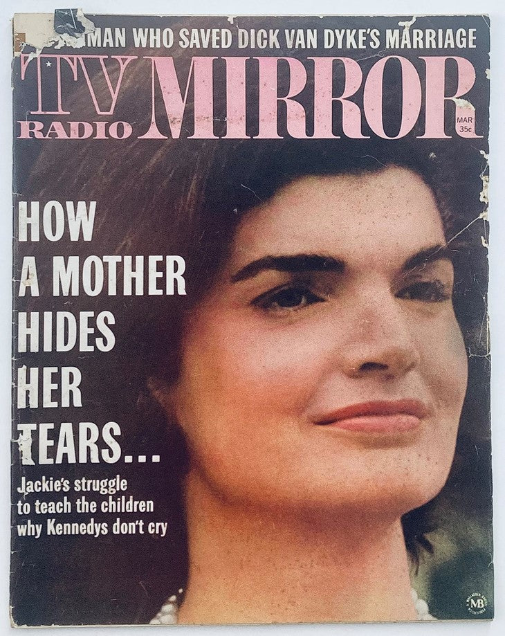 VTG TV Radio Mirror Magazine March 1964 Jackie Kennedy, Dick Van Dyke No Label