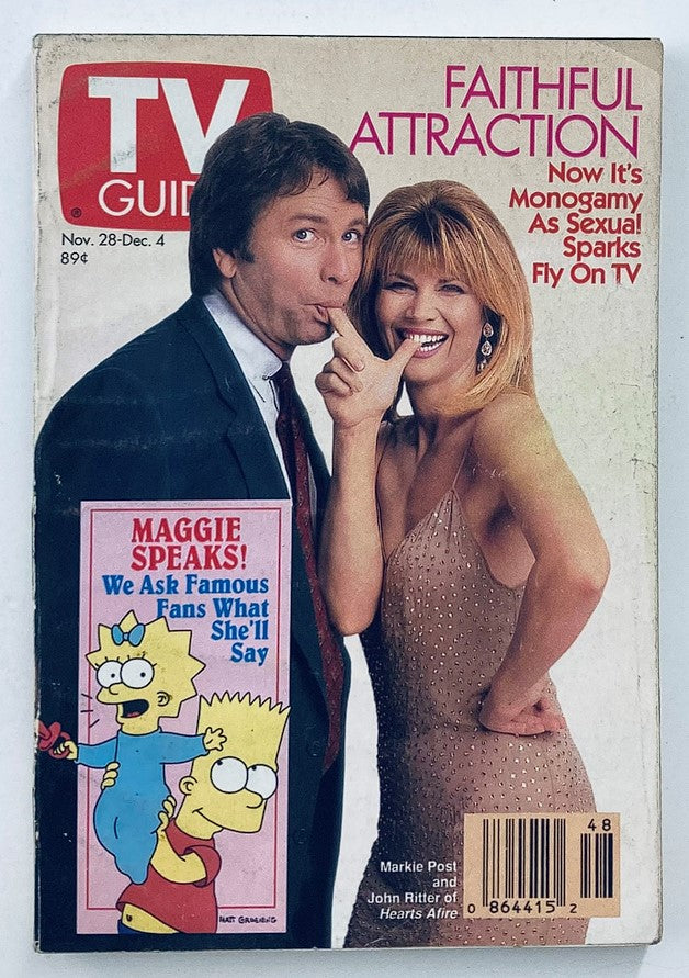 TV Guide Magazine November 28 1992 Markie Post Chicago Metro Ed. No Label