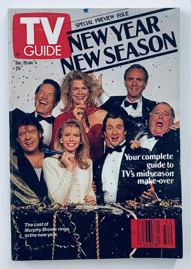 TV Guide Magazine December 29 1990 Cast of Murphy Brown Providence Ed. No Label