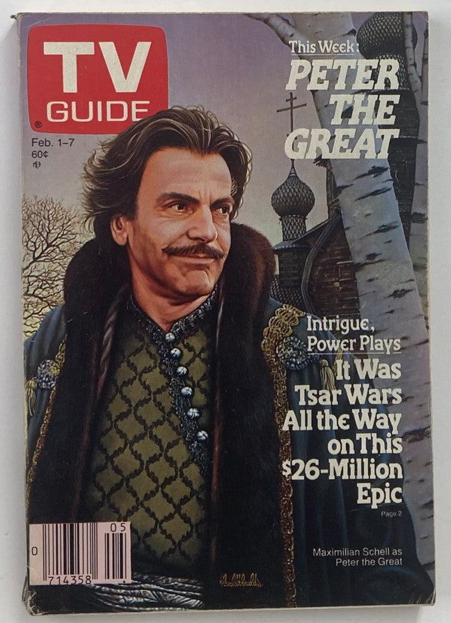 TV Guide Magazine February 1 1986 Maximilian Schell N.Y. Metro Ed. No Label