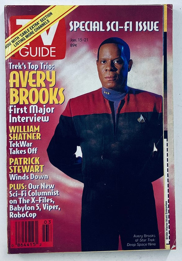 TV Guide Magazine January 15 1994 Avery Brooks Chicago Metro Ed. No Label