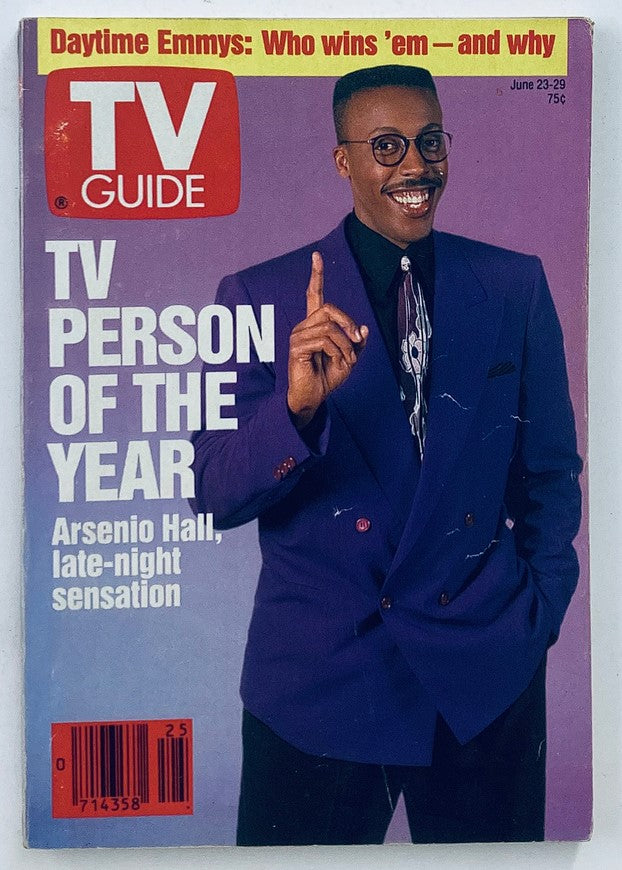 TV Guide Magazine June 23 1990 Arsenio Hall Eastern Illinois Ed. No Label