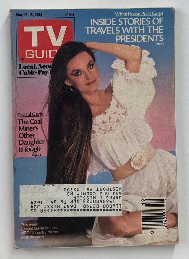 TV Guide Magazine May 12 1984 Crystal Gayle Co-Hosts Awards Show Providence Ed.