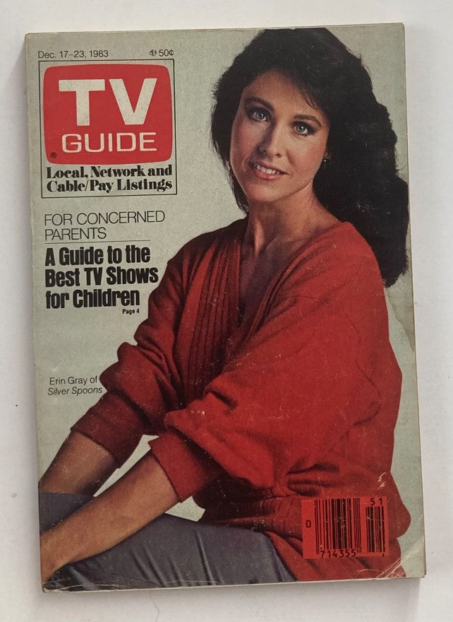 TV Guide Magazine December 17 1983 Erin Gray of Silver Spoons PA Ed. No Label