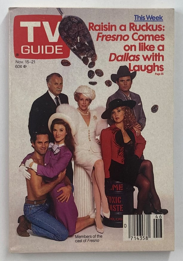 TV Guide Magazine November 15 1986 Harvey Korman N.Y. Metro Ed. No Label