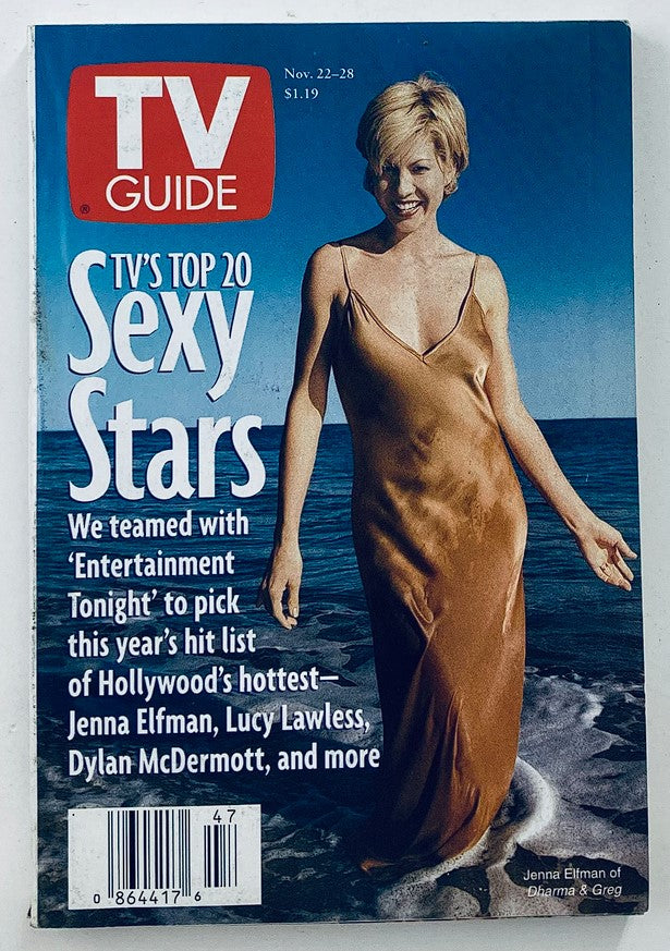 TV Guide Magazine November 22 1997 Jenna Elfman Pittsburgh Metro Ed. No Label