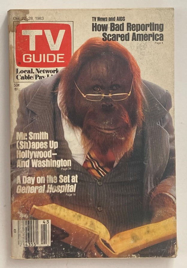 TV Guide Magazine October 22 1983 Mr. Smith Hollywood Philadelphia Ed. No Label