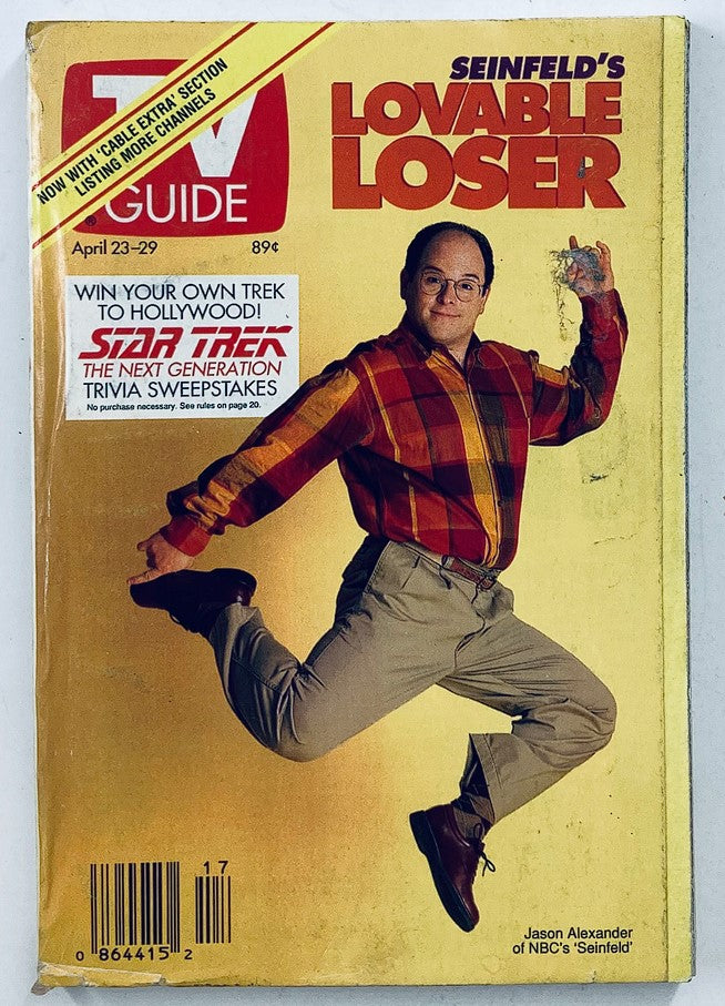 TV Guide Magazine April 23 1994 Jason Alexander Chicago Metro Ed. No Label