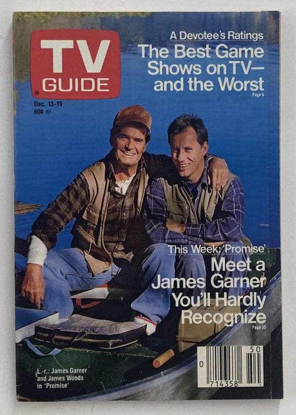 TV Guide Magazine December 13 1986 James Garner Philadelphia Ed. No Label