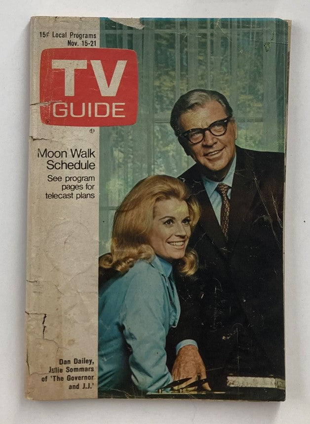 TV Guide Magazine November 15 1969 Julie Sommars N.Y. Metro Ed. No Label