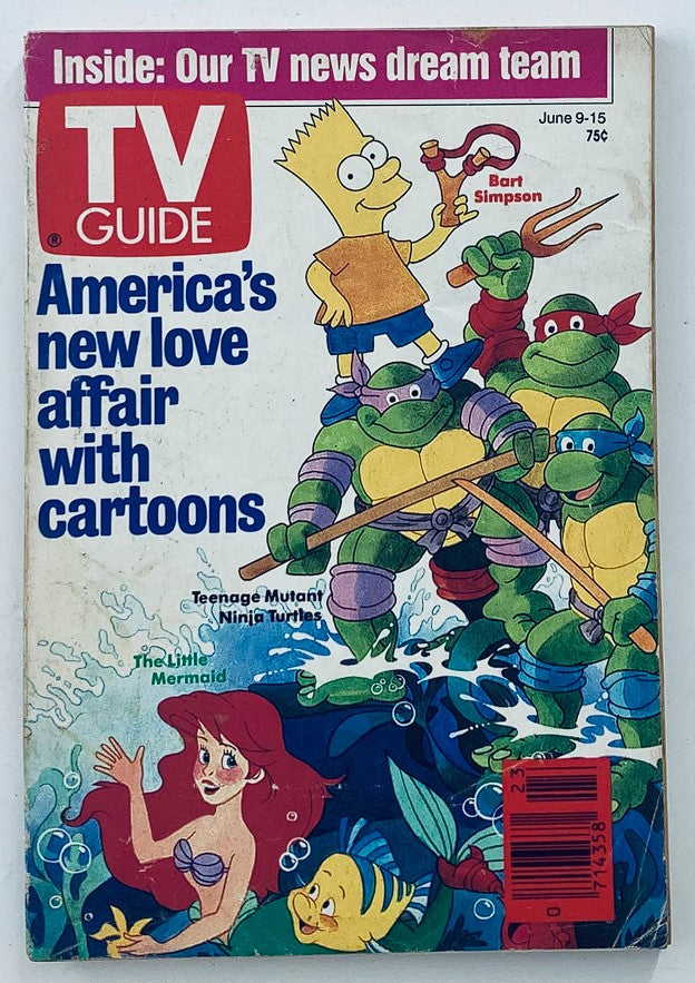 TV Guide Magazine June 9 1990 TMNT Hartford-New Haven Ed. No Label