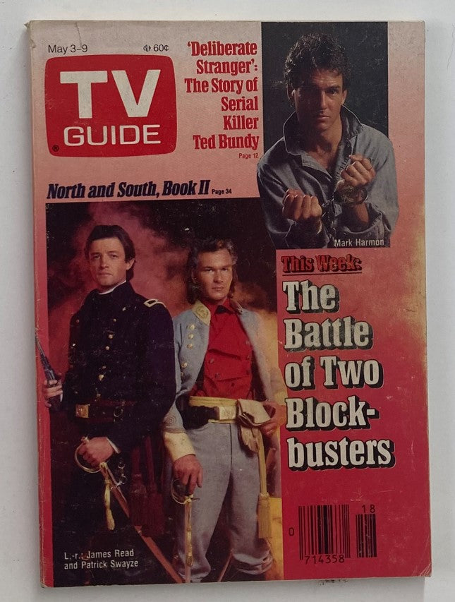 TV Guide Magazine May 3 1986 James Read, Patrick Swayze Nevada Ed. No Label