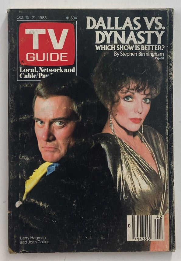 TV Guide Magazine October 15 1983 Larry Hagman Philadelphia Ed. No Label