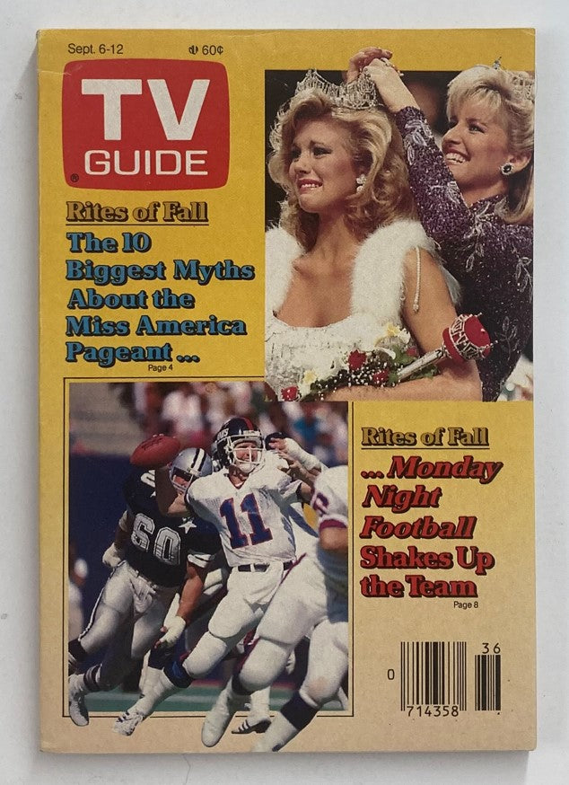 TV Guide Magazine September 6 1986 Susan Akin Philadelphia Ed. No Label