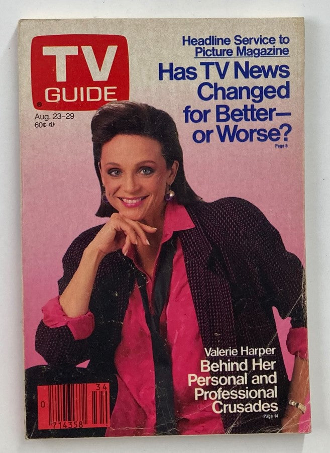 TV Guide Magazine August 23 1986 Valerie Harper N.Y. Metro Ed. No Label