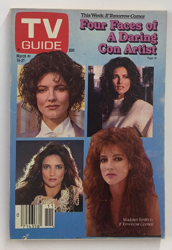 TV Guide Magazine March 15 1986 Madolyn Smith N.Y. Metro Ed. No Label