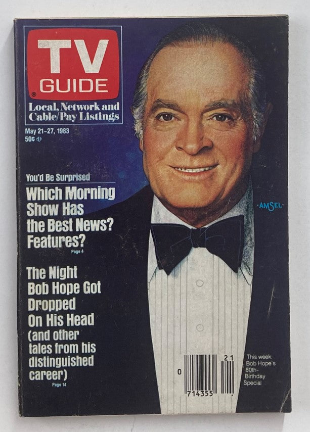 TV Guide Magazine May 21 1983 Bob Hope's 80th-Birthday Special PA Ed. No Label