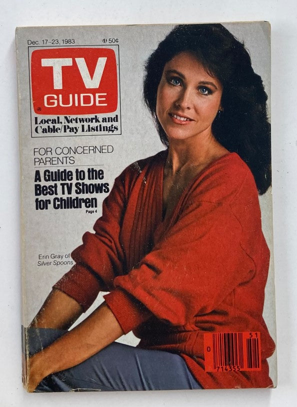 TV Guide Magazine December 17 1983 Erin Gray of Silver Spoons PA Ed. No Label