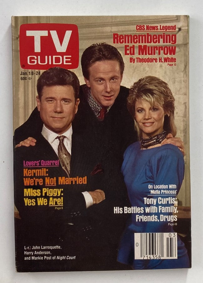 TV Guide Magazine January 18 1986 John Larroquette San Diego Ed. No Label