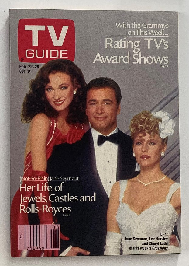 TV Guide Magazine February 22 1986 Jane Seymour San Diego Ed. No Label