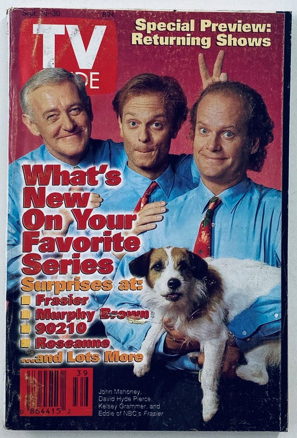 TV Guide Magazine September 24 1994 John Mahoney Chicago Metro Ed. No Label