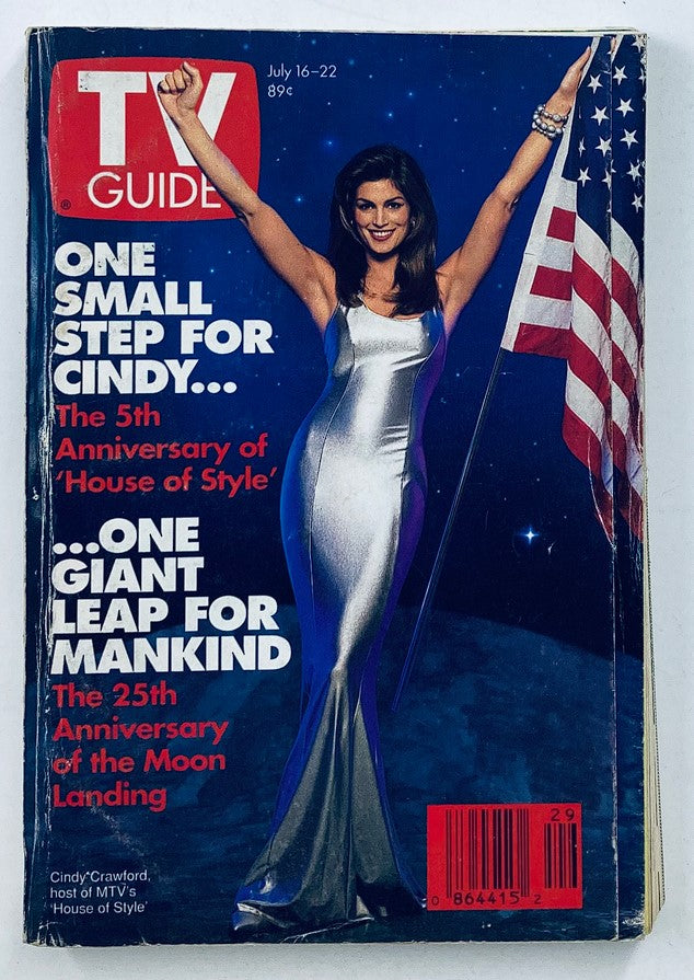 TV Guide Magazine July 16 1994 Cindy Crawford Chicago Metro Ed. No Label