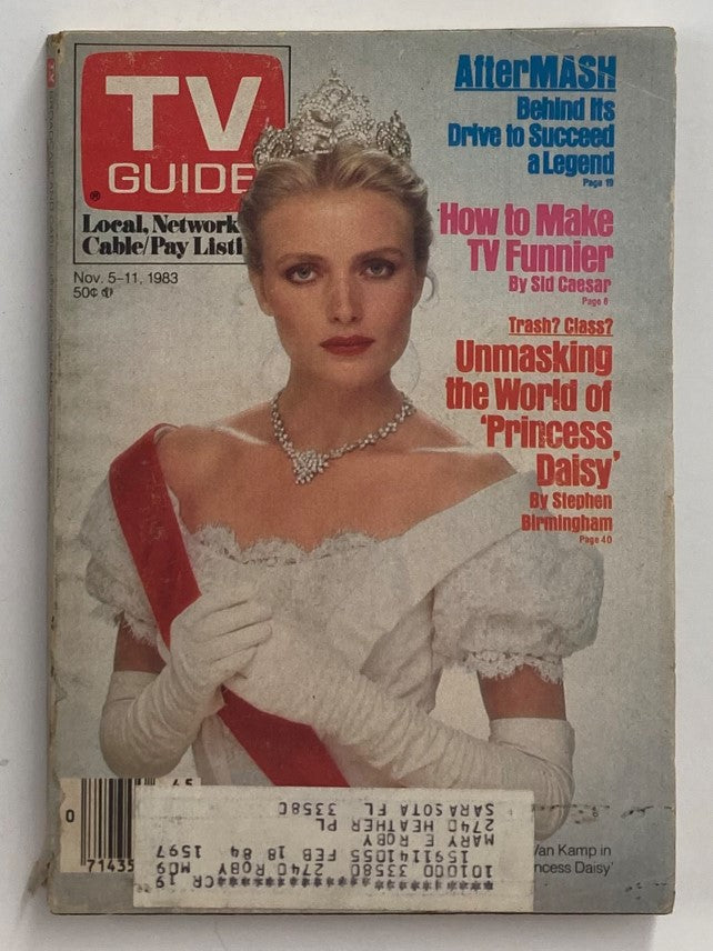 TV Guide Magazine November 5 1983 Marete Van Kamp Tampa-Sarasota Ed.